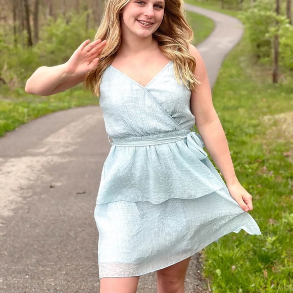 Elings Casual Baby blue Dress - Picture 2 of 2